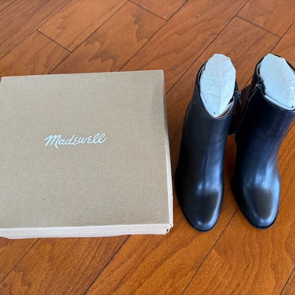Madewell Women's The Mira Side-Seam Ankle Boots, True Black, - Picture 5 of 8